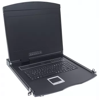Intellinet 508025 konsolė stelažui 43,2 cm (17 colių) 1280 x 1024 pikseliai Juoda 1U