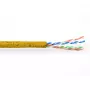 ACT CAT6 U/UTP vytas geltonas kabelis 305 m