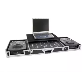 Flight case Roadinger 3012534A fanera juoda sidabrinė 10,6 kg