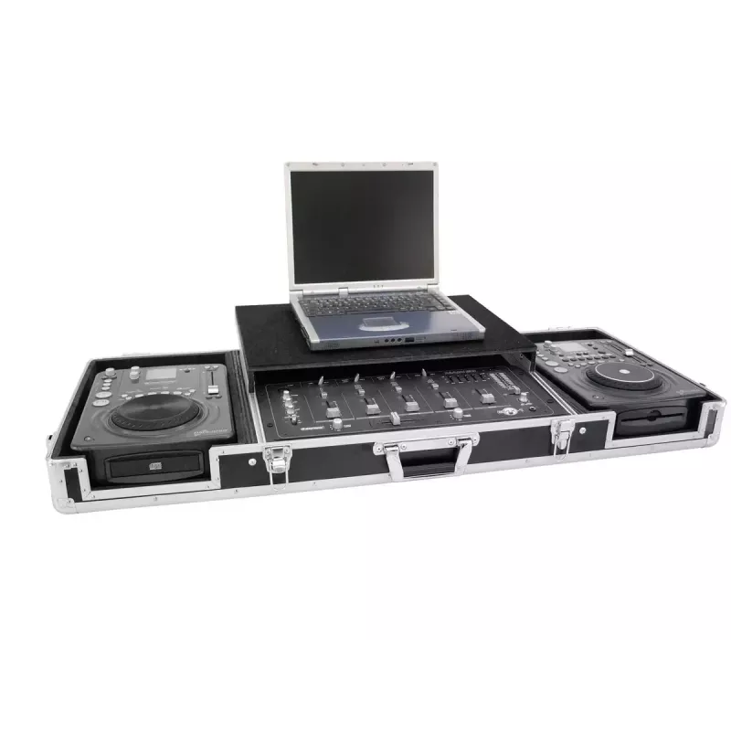 Flight case Roadinger 3012534A fanera juoda sidabrinė 10,6 kg