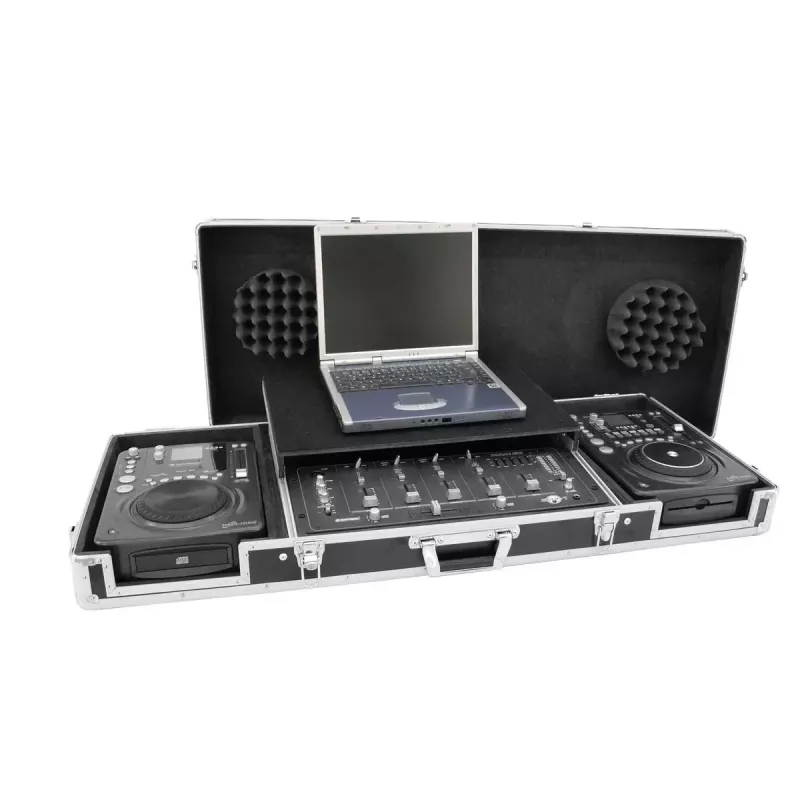 Flight case Roadinger 3012534A fanera juoda sidabrinė 10,6 kg