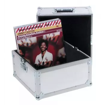 Hard case Roadinger 30110025 plokštelėms, fanera su aliuminio detalėmis 375x375x440 mm