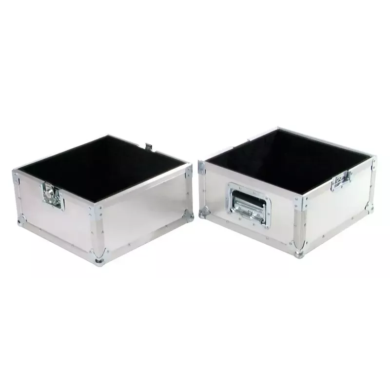 Hard case Roadinger 30110025 plokštelėms, fanera su aliuminio detalėmis 375x375x440 mm