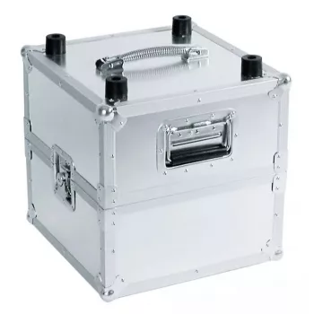 Hard case Roadinger 30110025 plokštelėms, fanera su aliuminio detalėmis 375x375x440 mm