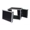 Flight dėklas Roadinger 30107260 MDF juodas sidabrinis 9,7 kg
