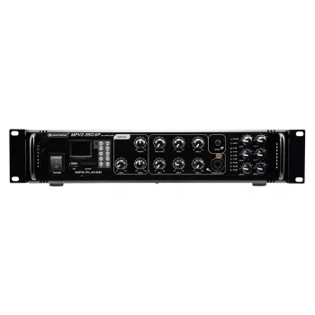 Audio stiprintuvas Omnitronic 80709792 Scenos / viešųjų erdvių naudojimui, juodos spalvos