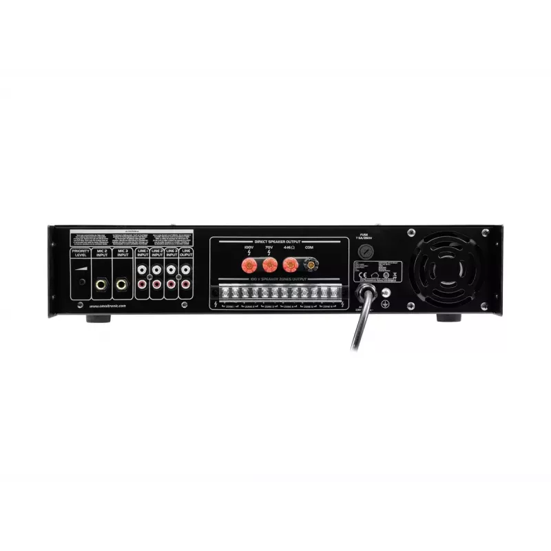 Audio stiprintuvas Omnitronic 80709792 Scenos / viešųjų erdvių naudojimui, juodos spalvos
