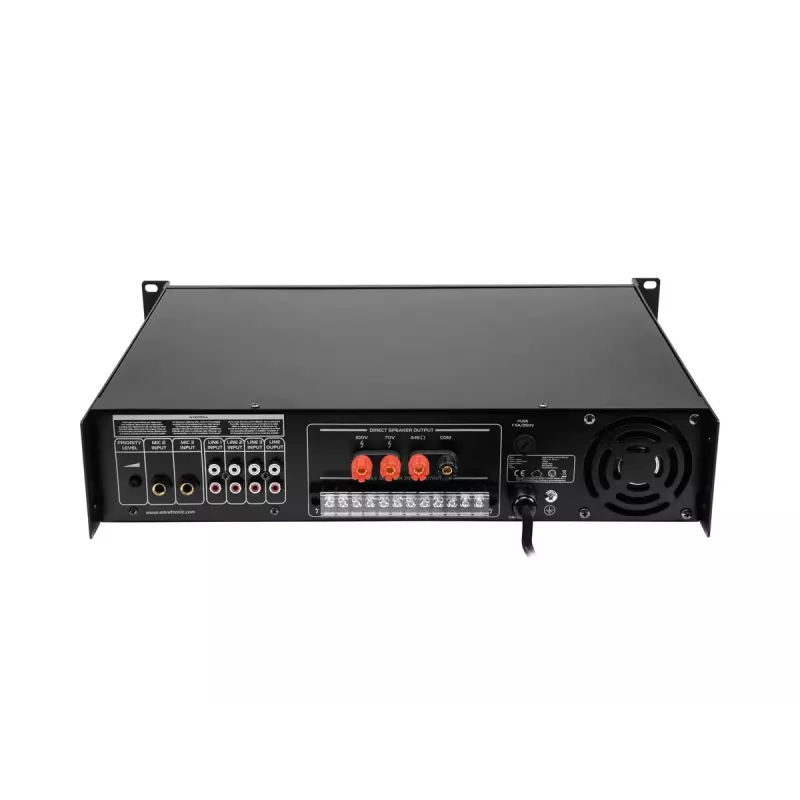 Audio stiprintuvas Omnitronic 80709792 Scenos / viešųjų erdvių naudojimui, juodos spalvos