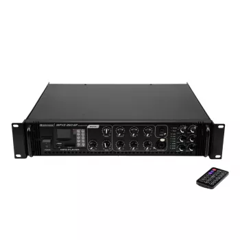 Audio stiprintuvas Omnitronic 80709792 Scenos / viešųjų erdvių naudojimui, juodos spalvos