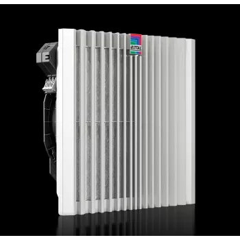 Stovo priedas Rittal 3244.740 – plastikinis korpusas, oro srautas 910 m³/h, baltas