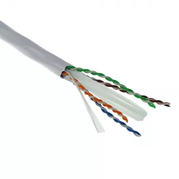 ACT Cat 6A U/UTP kietojo montavimo laidas, PVC Eca 23AWG pilkas 305 metrai
