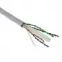 ACT Cat 6A U/UTP kietojo montavimo laidas, PVC Eca 23AWG pilkas 305 metrai