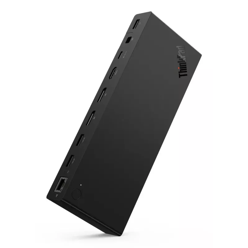 Docking stotelė Lenovo ThinkPad USB4 Smart Dock 5500 – USB4, 65W PD, Gigabit Ethernet, 4K@60Hz, 100W maitinimo blokas, Eclipse Black