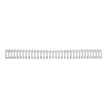 GBC vieliniai įrišimo segtuvai 3:1 NO5 8mm A4, sidabriniai, 3 lapai, metalas, A4, 8 mm, 318 mm