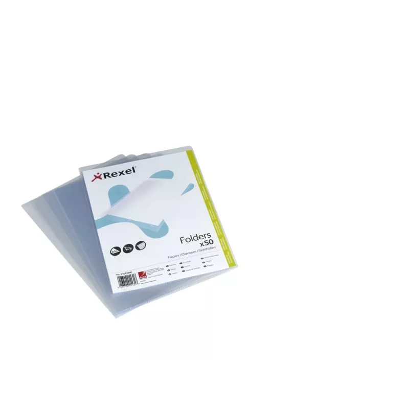 Rexel Crystal Clear A4 segtuvas L formos (50 vnt.), skaidrus, polipropilenas