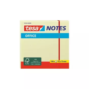 Lipnūs bloknotai TESA 57654 kvadratiniai 75x75 mm geltoni