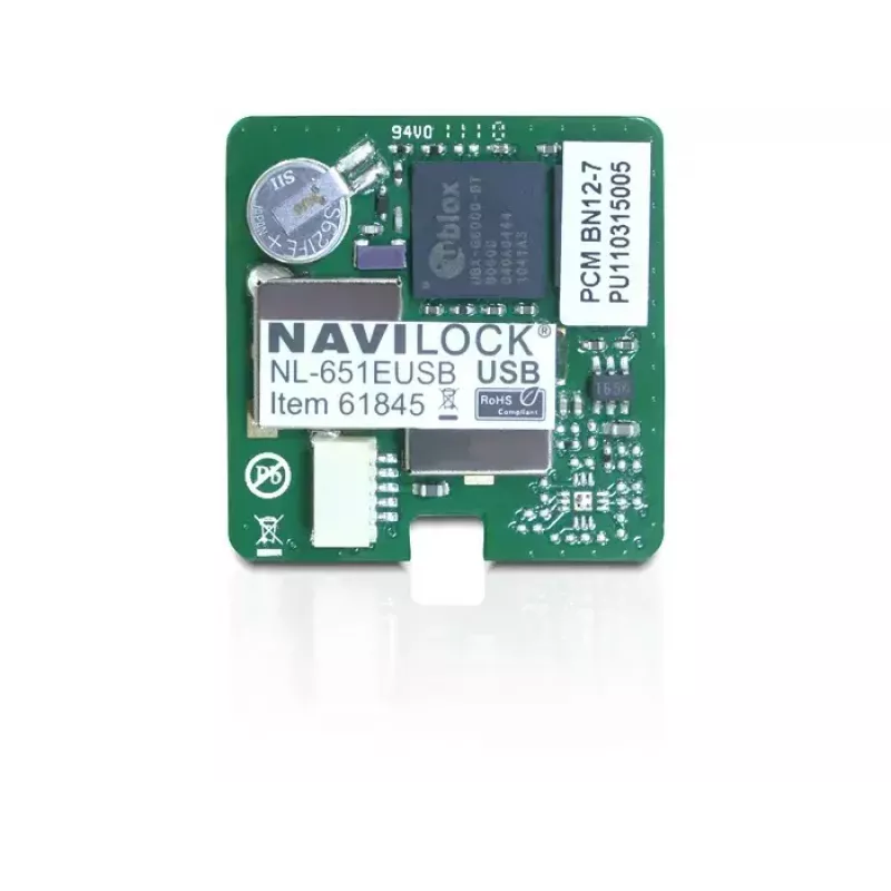 USB GPS imtuvas modulis Navilock NL-651EUSB – 50 kanalų, USB sąsaja, jautrumas -160 dBmW, 30×30×7.9 mm