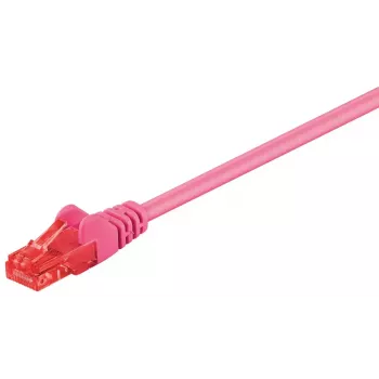 Tinklo kabelis Goobay 95593 1,5 m Cat6 U/UTP rausvos spalvos