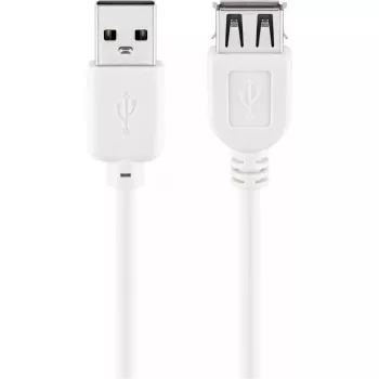 USB 2.0 Hi-Speed ilginimo laidas Goobay 96198 1,8 m baltas