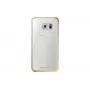 Dėklas Samsung EF-QG920B Galaxy S6 Auksinis, Skaidrus