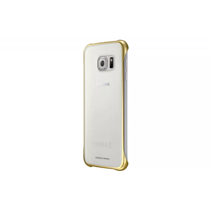Dėklas Samsung EF-QG920B Galaxy S6 Auksinis, Skaidrus
