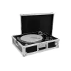 Hard case Roadinger 30123310 patefono dėžė iš faneros juoda sidabrinė