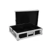 Hard case Roadinger 30123310 patefono dėžė iš faneros juoda sidabrinė