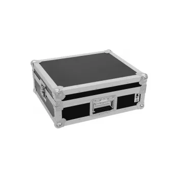 Hard case Roadinger 30123310 patefono dėžė iš faneros juoda sidabrinė