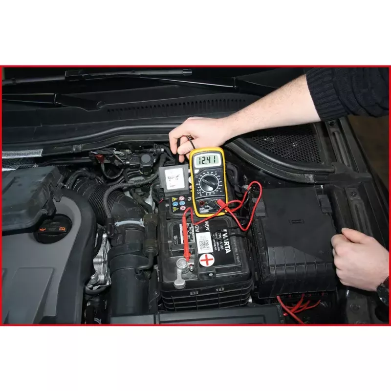 Skaitmeninis multimetras KS Tools 150.1495 su LCD ekranu 3.5 skaitmenų