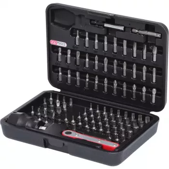 Antgalių rinkinys KS Tools 911.2080 99 vnt. Nikeliuoti šešiakampiai 25 mm