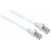 Intellinet Network Patch Cable Cat7 / Cat6A jungtys 30m balta varinė S/FTP LSOH / LSZH PVC RJ45 auksuoti kontaktai apsaugoti nuo užkliuvimo su gaubtuku visam gyvenimui garantija