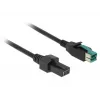 DeLOCK 85486 Juodas 5 m PoweredUSB kabelis