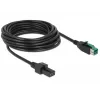 DeLOCK 85486 Juodas 5 m PoweredUSB kabelis