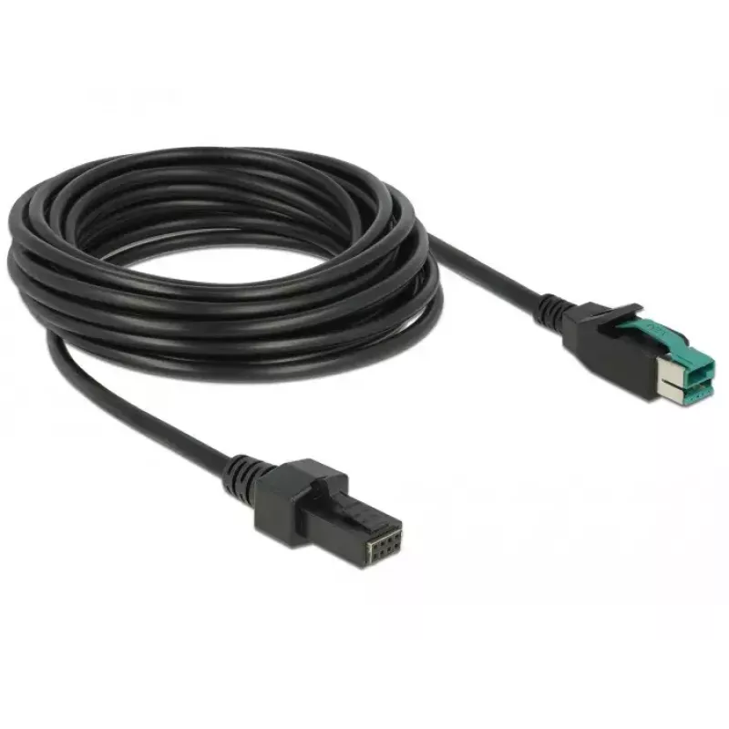DeLOCK 85486 Juodas 5 m PoweredUSB kabelis