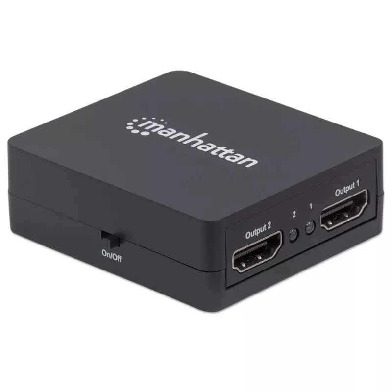Manhattan HDMI skirstytuvas 2 prievadai, 1080p, juodas