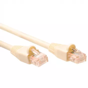 ACT Ivory 7 metrų U/UTP CAT5E jungiamasis laidas su snagless RJ-45 jungtimis
