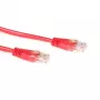 ACT raudonas 3 metrų U/UTP CAT5E pataisos kabelis su RJ45 jungtimis