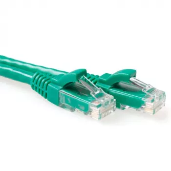 ACT Green 7 metrų U/UTP CAT6 jungiamasis kabelis su apsauga nuo užsikabinimo ir RJ45 jungtimis