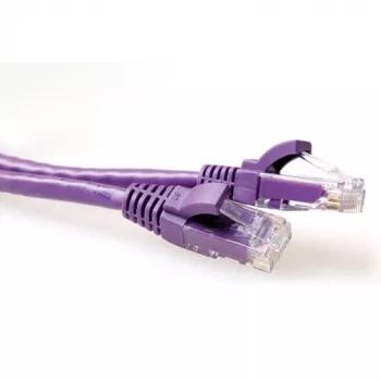 ACT Purple 2 m U/UTP CAT6 jungiamasis laidas su RJ45 kištukais (snagless)