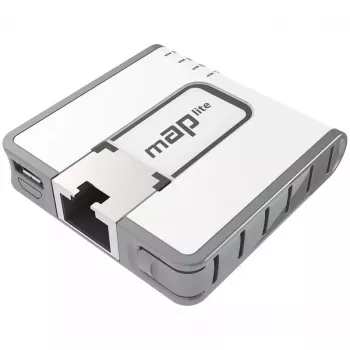 Mikrotik mAP lite, RBMAPL-2ND, 2,4 GHz, PoE, 10/100 Mbit/s, Baltas