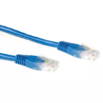 ACT Blue 3 m U/UTP CAT6 jungiamasis kabelis su RJ45 jungtimis