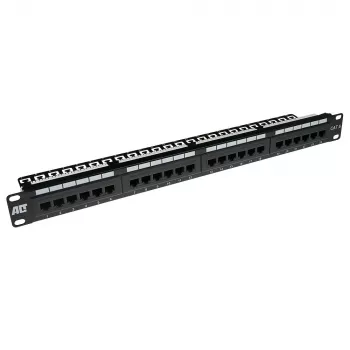ACT Patchpanel CAT 6 UTP 24 prievadų su kabelių tvarkymo juosta