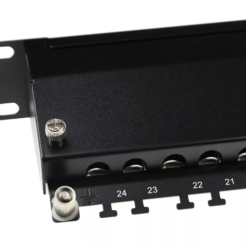 ACT Patchpanel 24 prievadų ekranuotas CAT6A su dangteliu