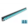 Delock 19 colių priekinis skydelis su 24 LC Duplex prievadais, aqua