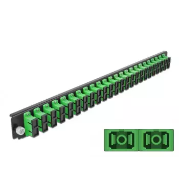 Patch panel DeLOCK 43364 1U SC šviesolaidinis, žalias