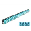 Priekinis skydelis su jungtimis DeLOCK 19 colių 24 prievadų LC Quad, aqua