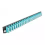 Priekinis skydelis su jungtimis DeLOCK 19 colių 24 prievadų LC Quad, aqua