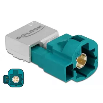 Koaksialinė jungtis DeLOCK 90358, HSD Z, 90°