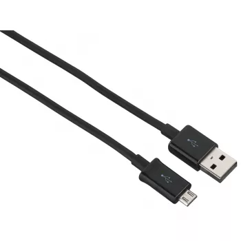 Hama 00200904 USB laidas USB 2.0 0,9 m USB A Micro-USB B juodas