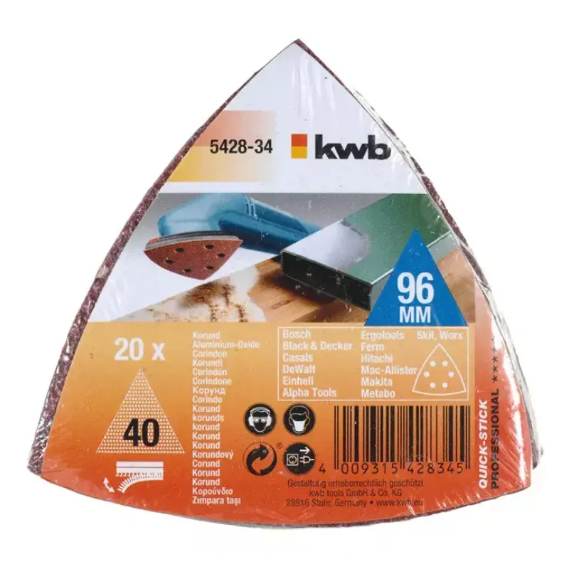 Šlifavimo padėklas KWB 542834 20 vnt.